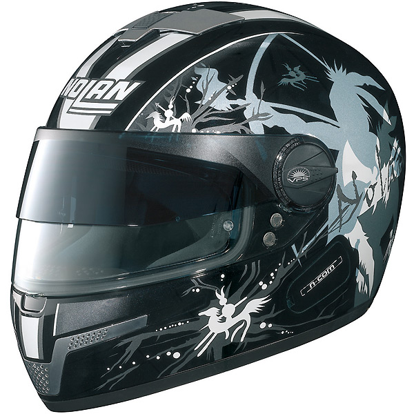 Integral Nolan N84 Warpath NCom Metal Black Negro/ Gris N�49