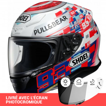 Integral Shoei NXR Marquez Power Up TC1 + Pantalla Fotocromtica