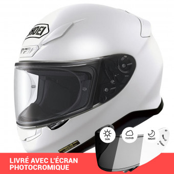 Integral Shoei NXR White + Pantalla Fotocromtica