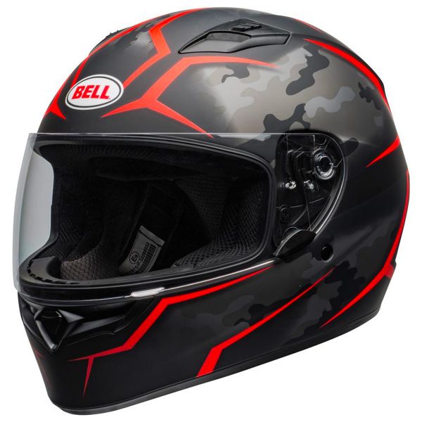 Integral Bell Qualifier Stealth Camo Matte Black Red Integral Bell Qualifier Stealth Camo Matte Black Red