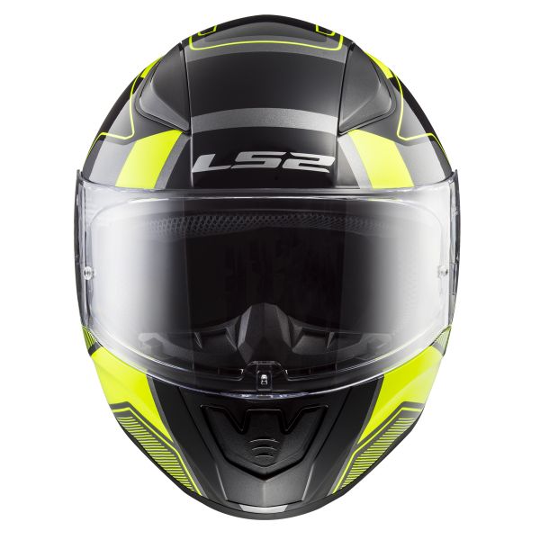 LS2 Rapid Carrera Matt Black H-V Yellow FF353