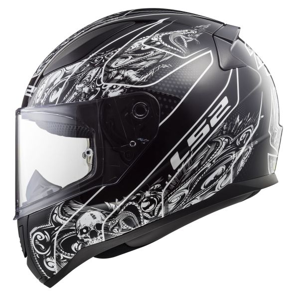 LS2 Rapid Crypt Black White FF353