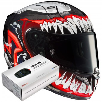 Integral HJC RPHA 11 Venom II Marvel MC1 + Kit Bluetooth Sena SMH5