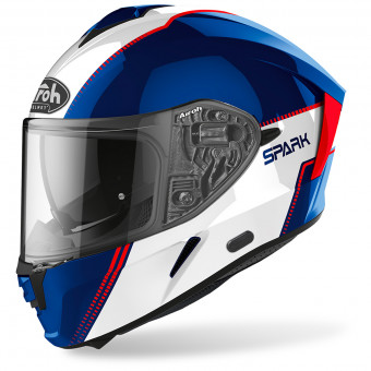Casque Integral Airoh Spark Flow Blue Red Casque Integral Airoh Spark Flow Blue Red