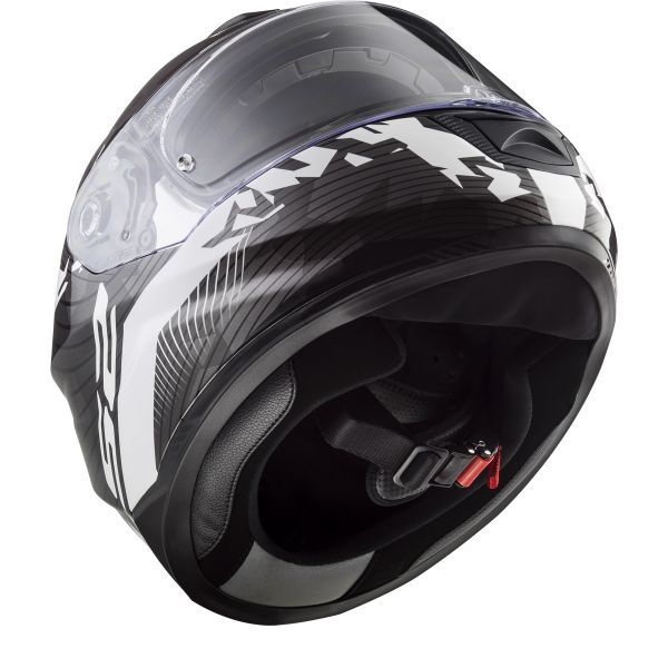 LS2 Stream Evo Hype Black White Titanium FF320