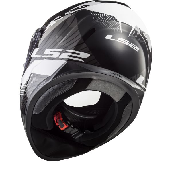 LS2 Stream Evo Hype Black White Titanium FF320