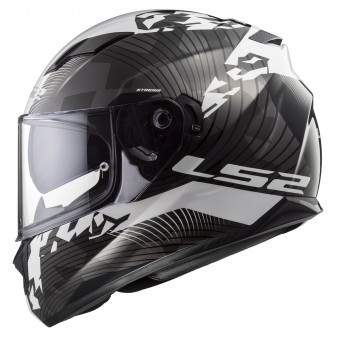 LS2 Stream Evo Hype Black White Titanium FF320
