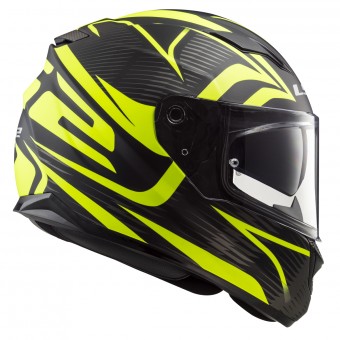 LS2 Stream Evo Jink Matt Black H-V Yellow FF320