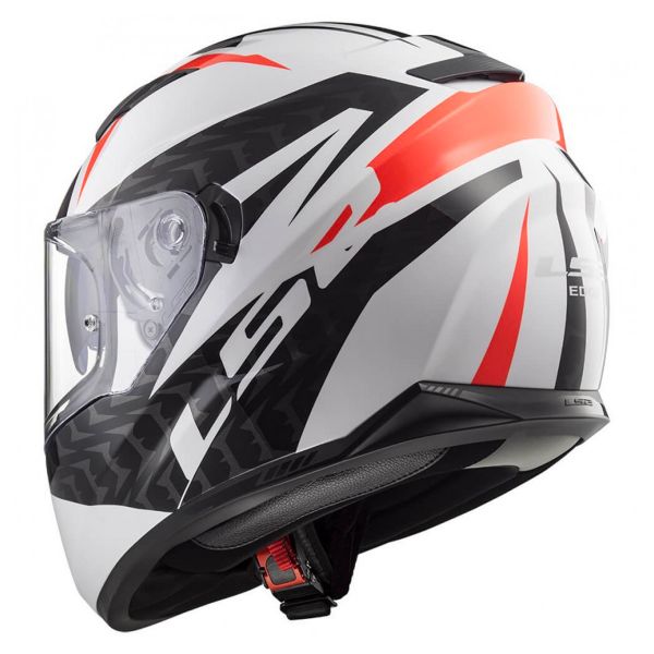 LS2 Stream Evo Stream Commander White Black Red FF320