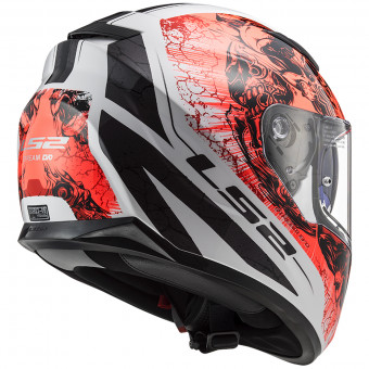 LS2 Stream Evo Throne White Orange FF320