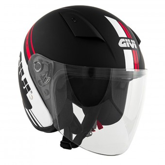 jet Givi 30.3 Geneve Matt Black Red