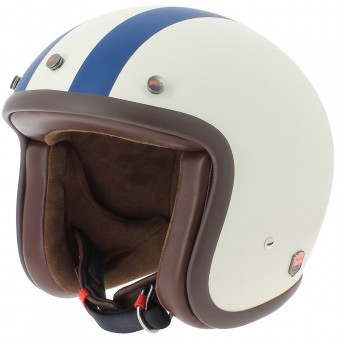 Casque jet Airborn Steve AB 20 Matt Cream Blue Casque jet Airborn Steve AB 20 Matt Cream Blue