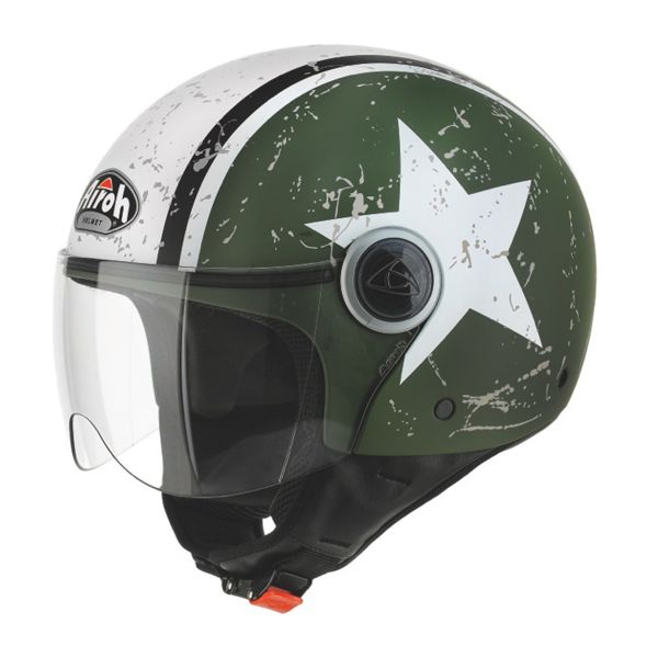 jet Airoh Compact Shield Caqui Mate