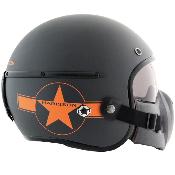 HARISSON Corsair Star Deco Gris Mate Naranja