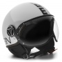 Casque jet Momo Design FGTR Evo 3 Blanco cuarzo