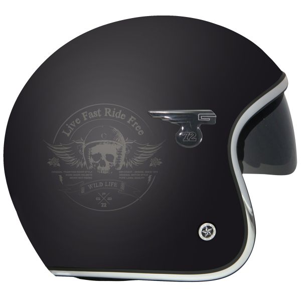 GPA Carbon Solar Skull Negro Mate