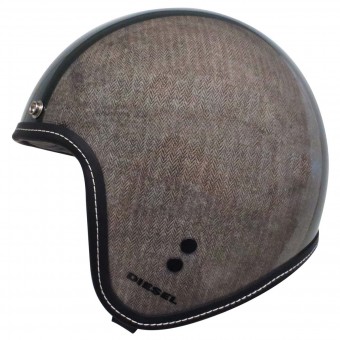 Casque jet Diesel Old Jack Herringbone Grey Casque jet Diesel Old Jack Herringbone Grey