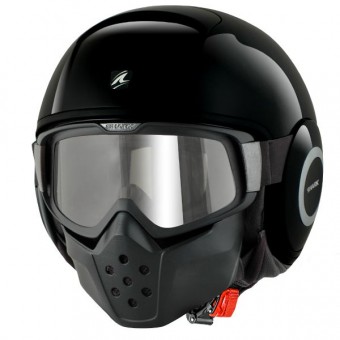 Casque jet Shark Drak Blank BLK Casque jet Shark Drak Blank BLK