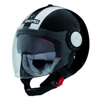 jet Caberg Riviera V3 Legend Negro Blanco