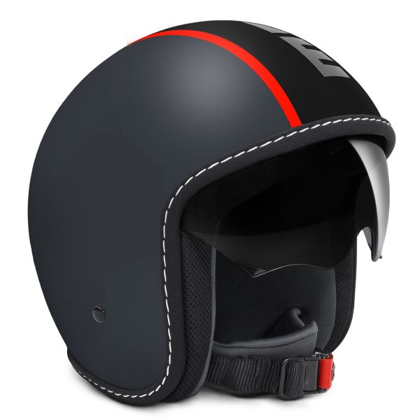 jet Momo Design Blade Gris Mate Rojo Fosforescente