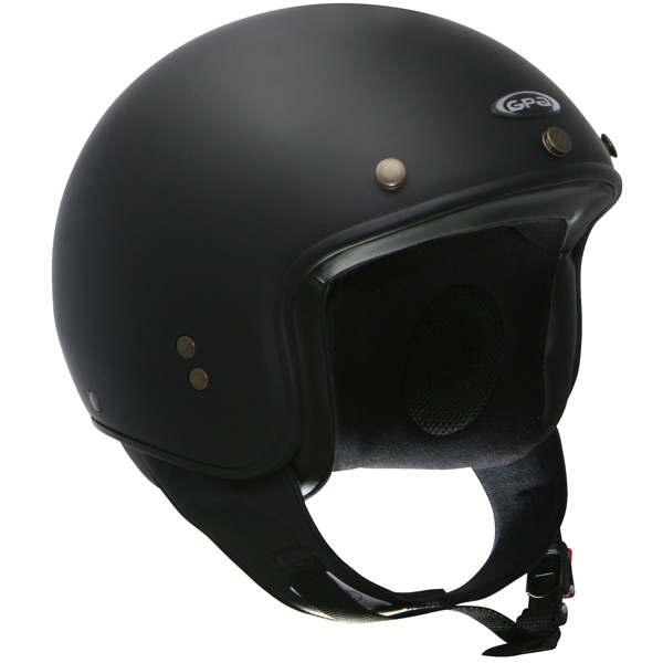 casco moto GPA Biker Negro Mate