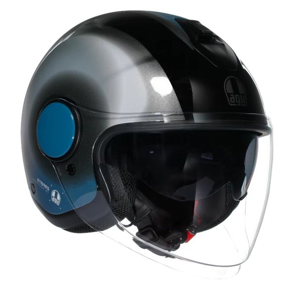 jet AGV Eteres Levanto Black Silver Blue jet AGV Eteres Levanto Black Silver Blue