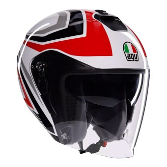 jet AGV Irides Trieste Black White Red