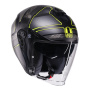 Casque jet AGV Irides Zagabira Matt Grey Yellow Fluo