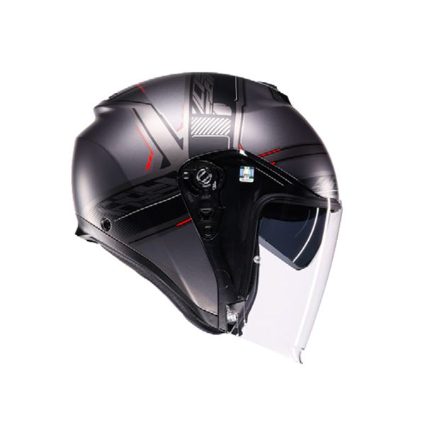 AGV Irides Zagabira Matt Gunmetal Red