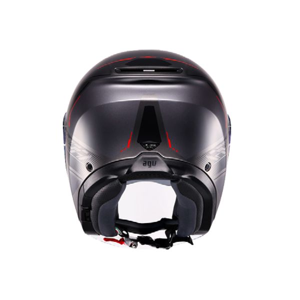 AGV Irides Zagabira Matt Gunmetal Red