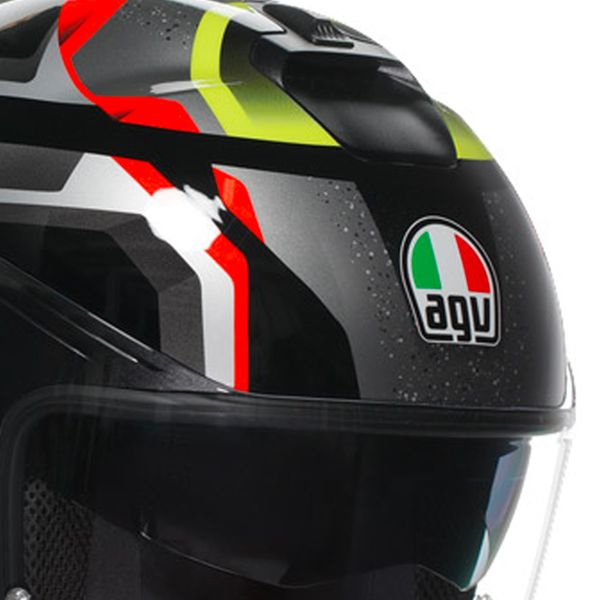 AGV Irides Zurigo Black Red Yellow Fluo