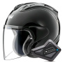 Casque jet Arai SZ-R Vas Evo Black + Kit Bluetooth BT Mini