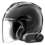 Casque jet Arai SZ-R Vas Evo Black + Kit Bluetooth Lokui K30