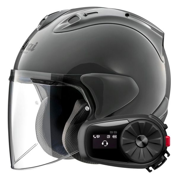 jet Arai SZ-R Vas Evo Grey + Kit Bluetooth 5S Solo jet Arai SZ-R Vas Evo Grey + Kit Bluetooth 5S Solo
