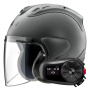 Casque jet Arai SZ-R Vas Evo Gun Mettallic + Kit Bluetooth 5S Solo