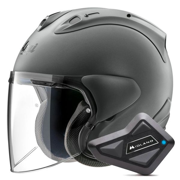 jet Arai SZ-R Vas Evo Gun Mettallic + Kit Bluetooth BT Mini