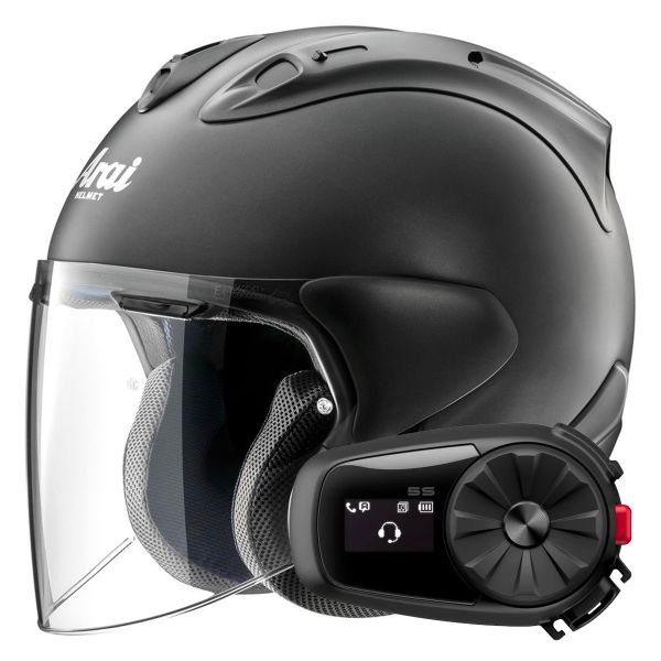 jet Arai SZ-R Vas Evo Matt Black + Kit Bluetooth 5S Solo jet Arai SZ-R Vas Evo Matt Black + Kit Bluetooth 5S Solo