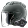 Casque jet Arai SZ-R Vas Evo Matt Green + Kit Bluetooth BT Mini