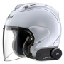 Casque jet Arai SZ-R Vas Evo Matt White + Kit Bluetooth Lokui K30