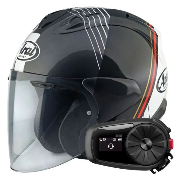 jet Arai SZ-R Vas Evo Temu + Kit Bluetooth 5S Solo