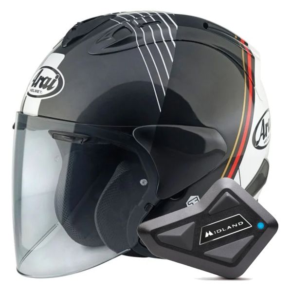 jet Arai SZ-R Vas Evo Temu + Kit Bluetooth BT Mini jet Arai SZ-R Vas Evo Temu + Kit Bluetooth BT Mini