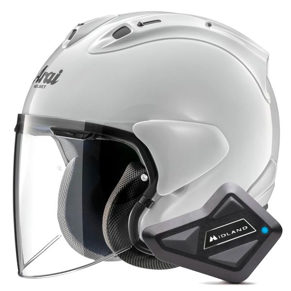 jet Arai SZ-R Vas Evo White + Kit Bluetooth BT Mini jet Arai SZ-R Vas Evo White + Kit Bluetooth BT Mini