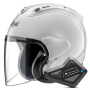 Casque jet Arai SZ-R Vas Evo White + Kit Bluetooth BT Mini