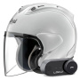 Casque jet Arai SZ-R Vas Evo White + Kit Bluetooth Lokui K30