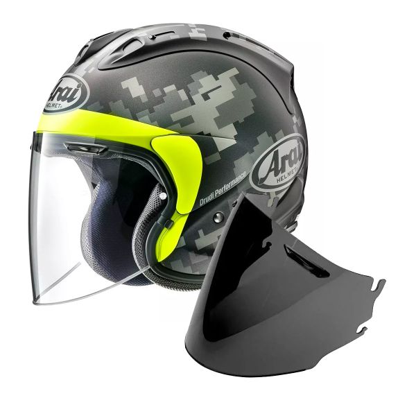 jet Arai SZ-R Vas Mimetic Black + Pantalla