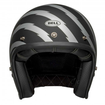 Bell Custom 500 Vertigo Matt Black Silver