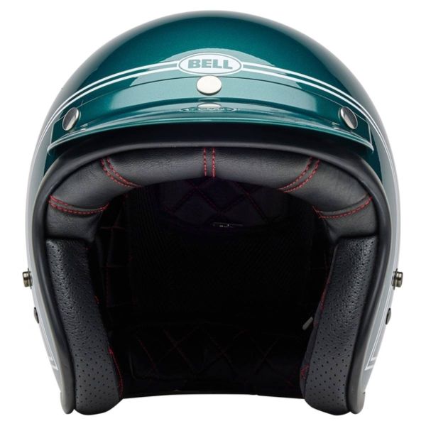 Bell Casco BELL Custom 500 - Steve McQueen Riverside Verde metalizado