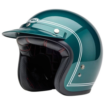 jet Bell Casco BELL Custom 500 - Steve McQueen Riverside Verde metalizado