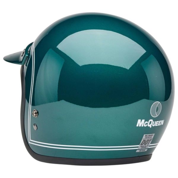 Bell Casco BELL Custom 500 - Steve McQueen Riverside Verde metalizado