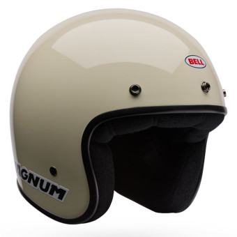 Casque jet Bell Magnum Solid Vintage White
